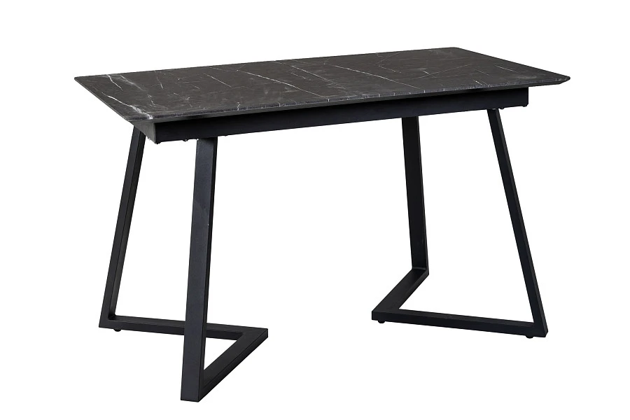 Стол Роналдо раздвиж. 120-160 Темный мрамор/Бабочка