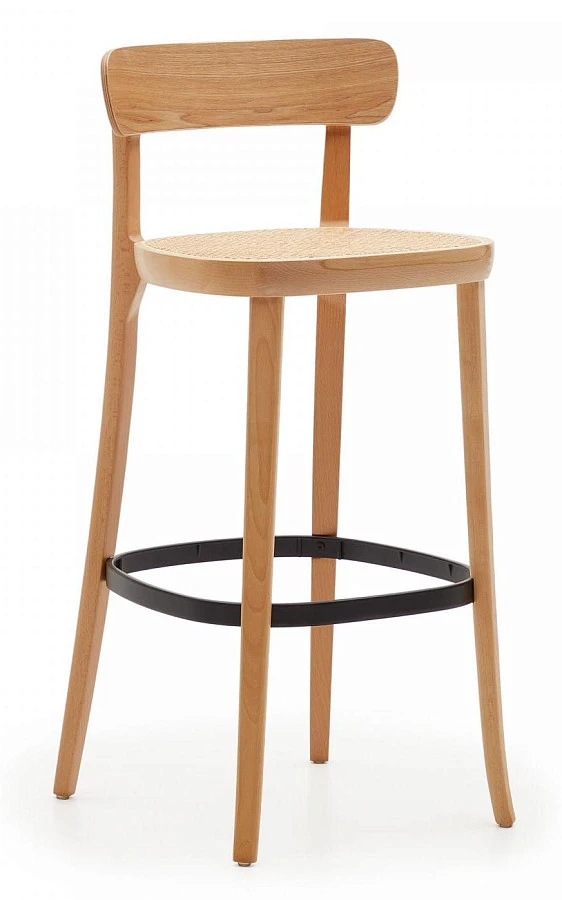 Барный стул Romane из бука/шпона ясеня/ротанг