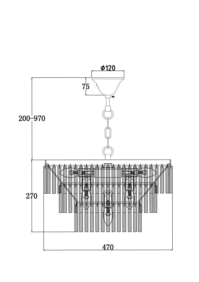 Подвесной светильник Maytoni MOD093PL-09BS - фото 4