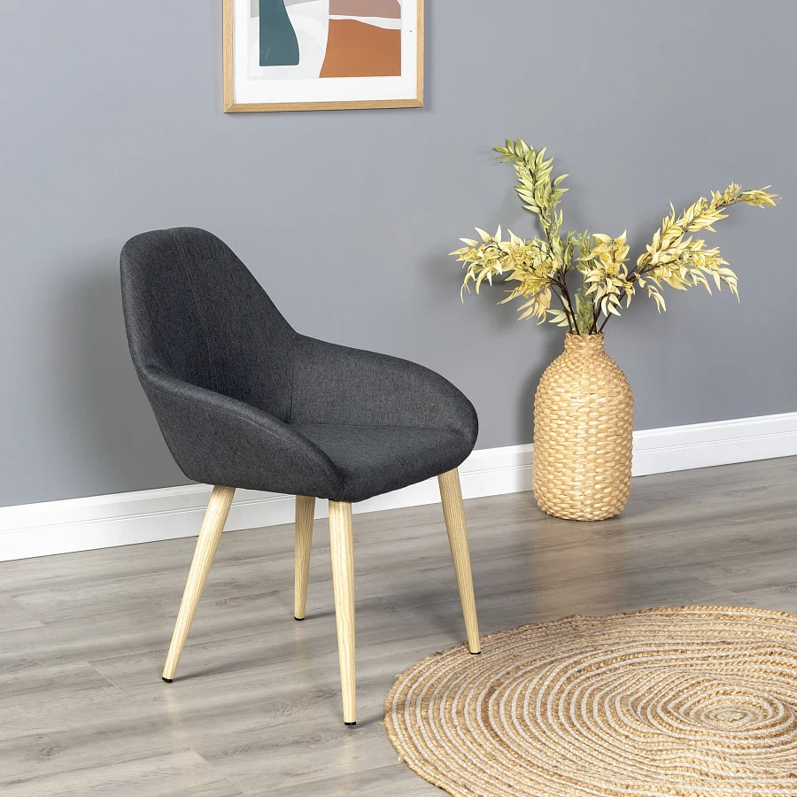 Кресло Kent тёмно-серый/нат.дуб - фото 11