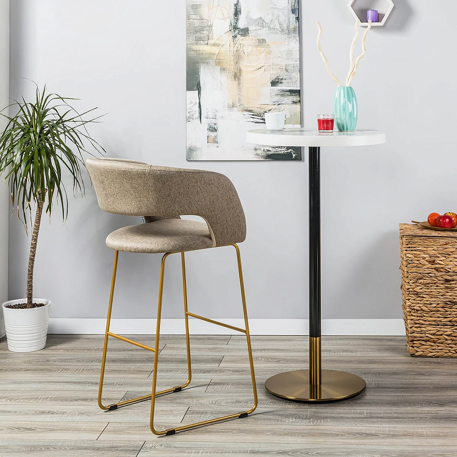 Кресло Бар. Hugs beige/Линк золото - фото 8