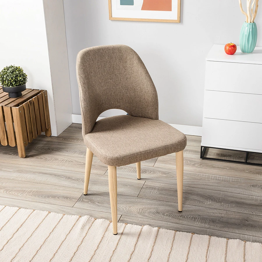 Стул Ledger беж./нат.дуб - фото 9