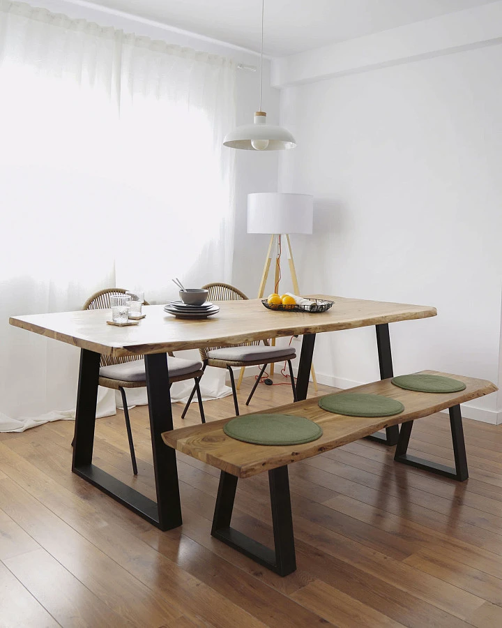 Торшер Uzagi белый и дерево - фото 4