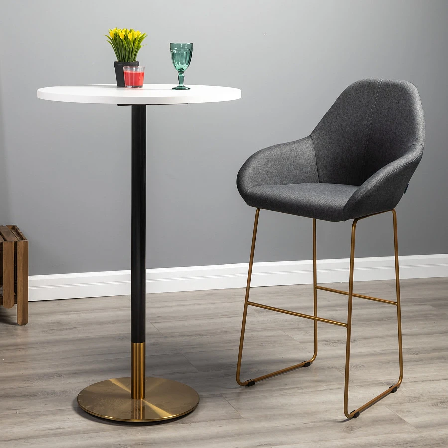 Кресло Бар. Kent тёмно-серый/Линк золото - фото 10