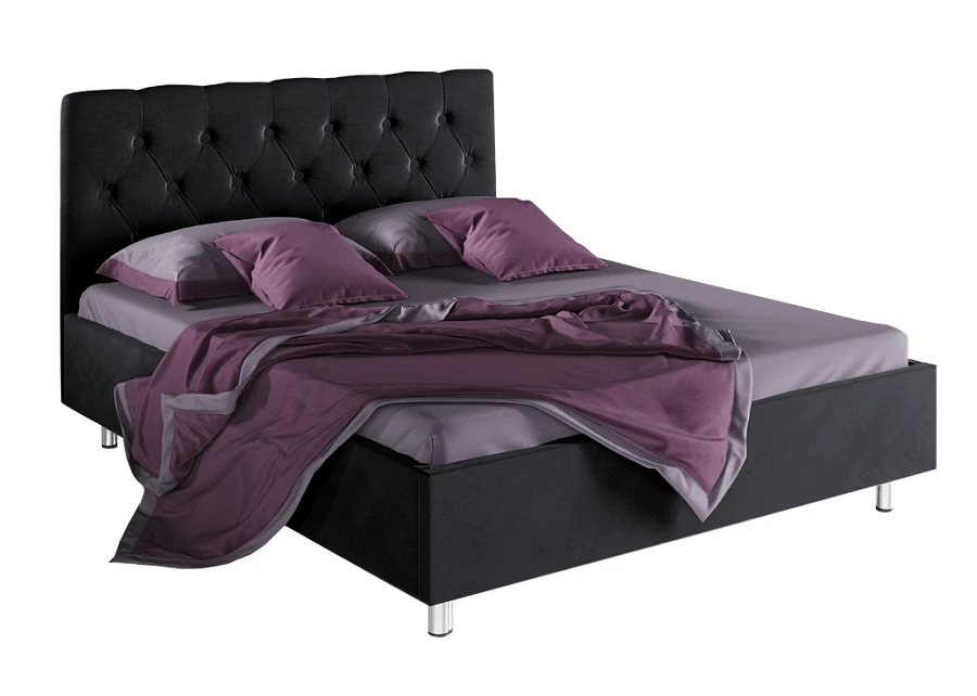 Кровать Фрейлина 160х200 чёрного цвета