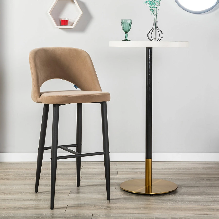 Кресло Бар.Lars Diag beige/черный - фото 6