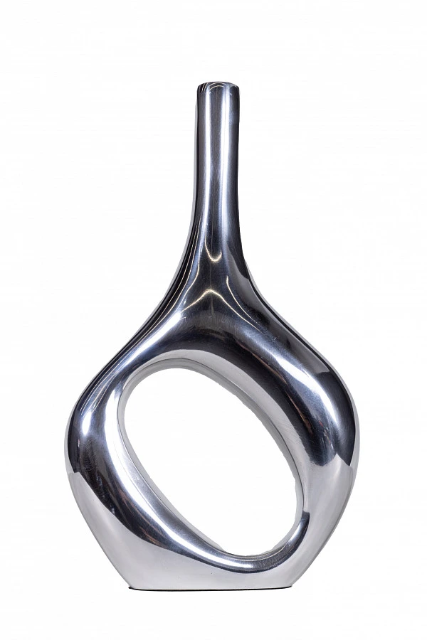 Ваза Holed металл/серебро 0.35x0.2x0.6м - фото 2