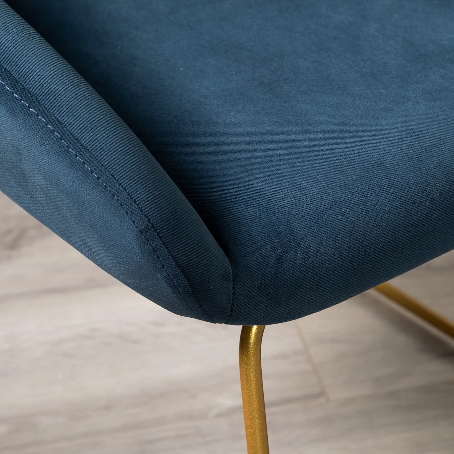 Кресло Kent Diag blue/Линк золото - фото 14