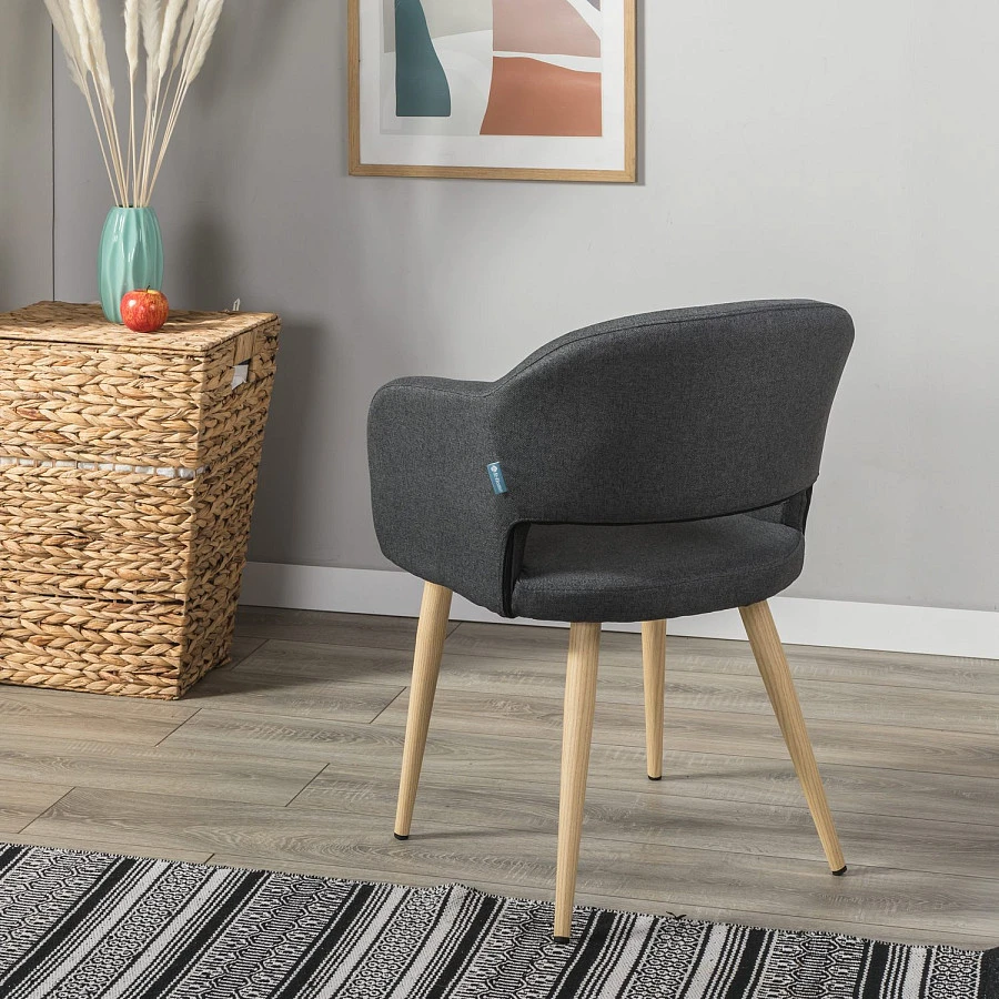 Стул Oscar тёмно-серый/нат.дуб - фото 14