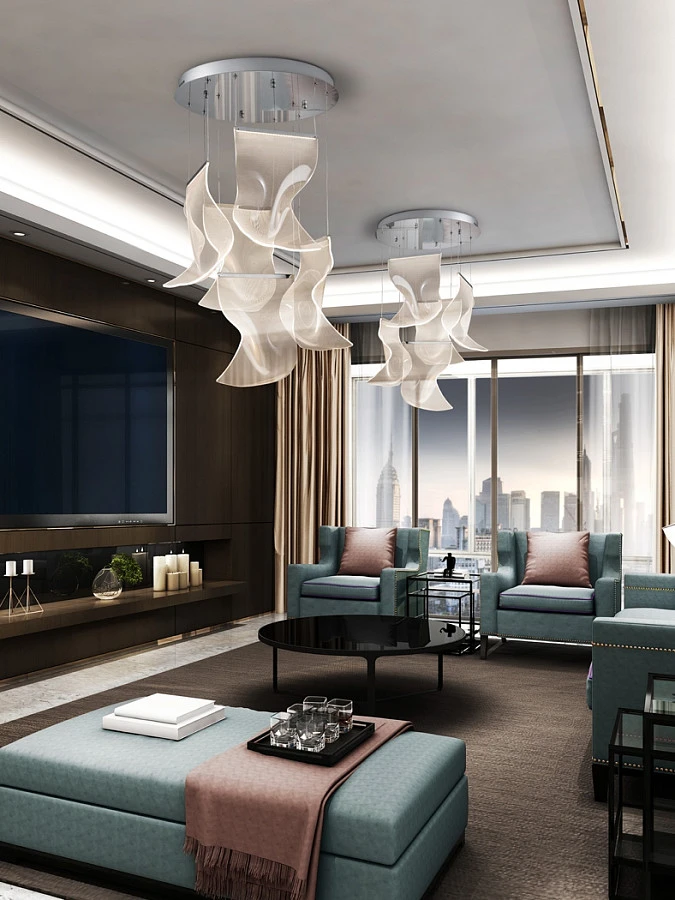 Люстра Velos II 5L хромированная - фото 3