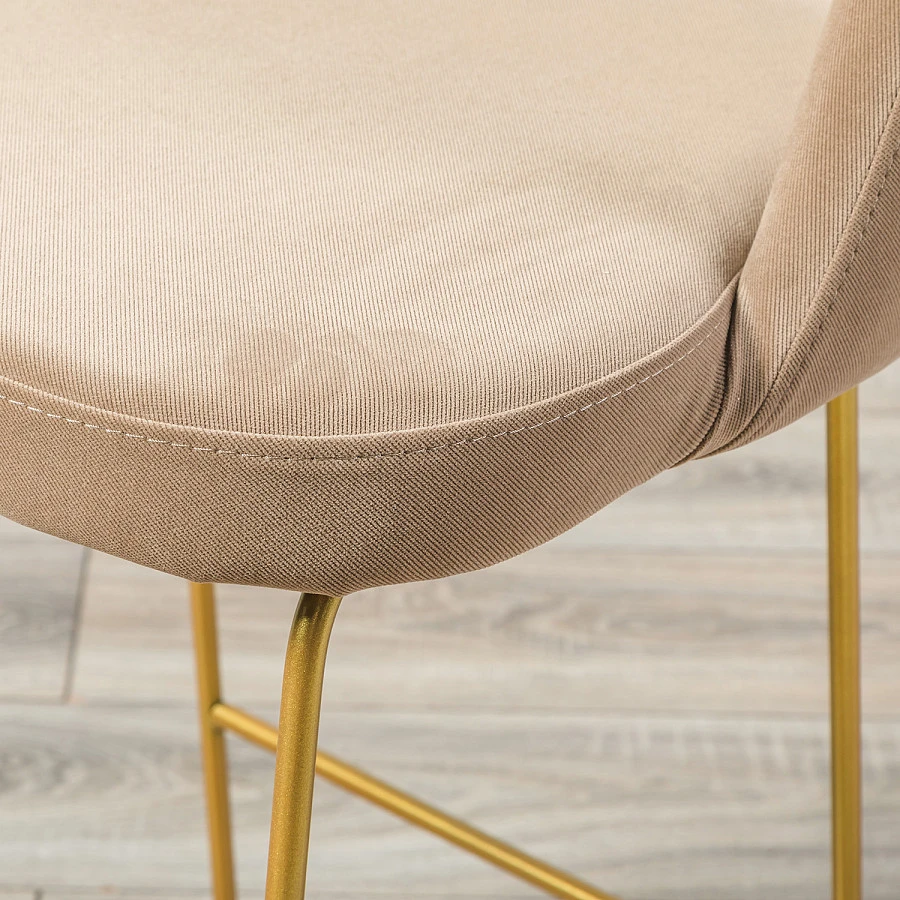 Кресло полубар Lars Diag beige/Линк золото - фото 11