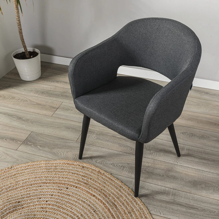 Стул Oscar тёмно-серый/черный - фото 12