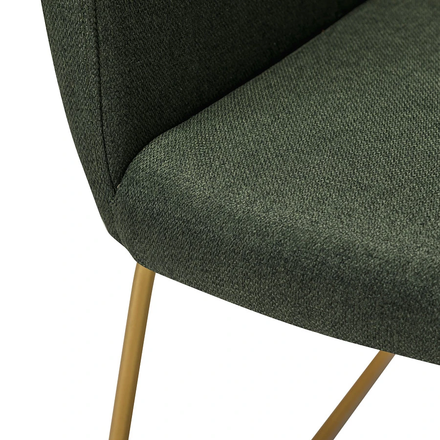 Кресло Oscar тёмно-зеленый/Линк золото - фото 4