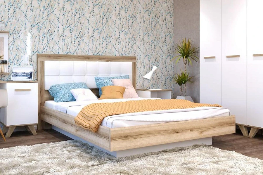 Кровать - 5 с подъем.осн.  1600 Вега Скандинавия - фото 3