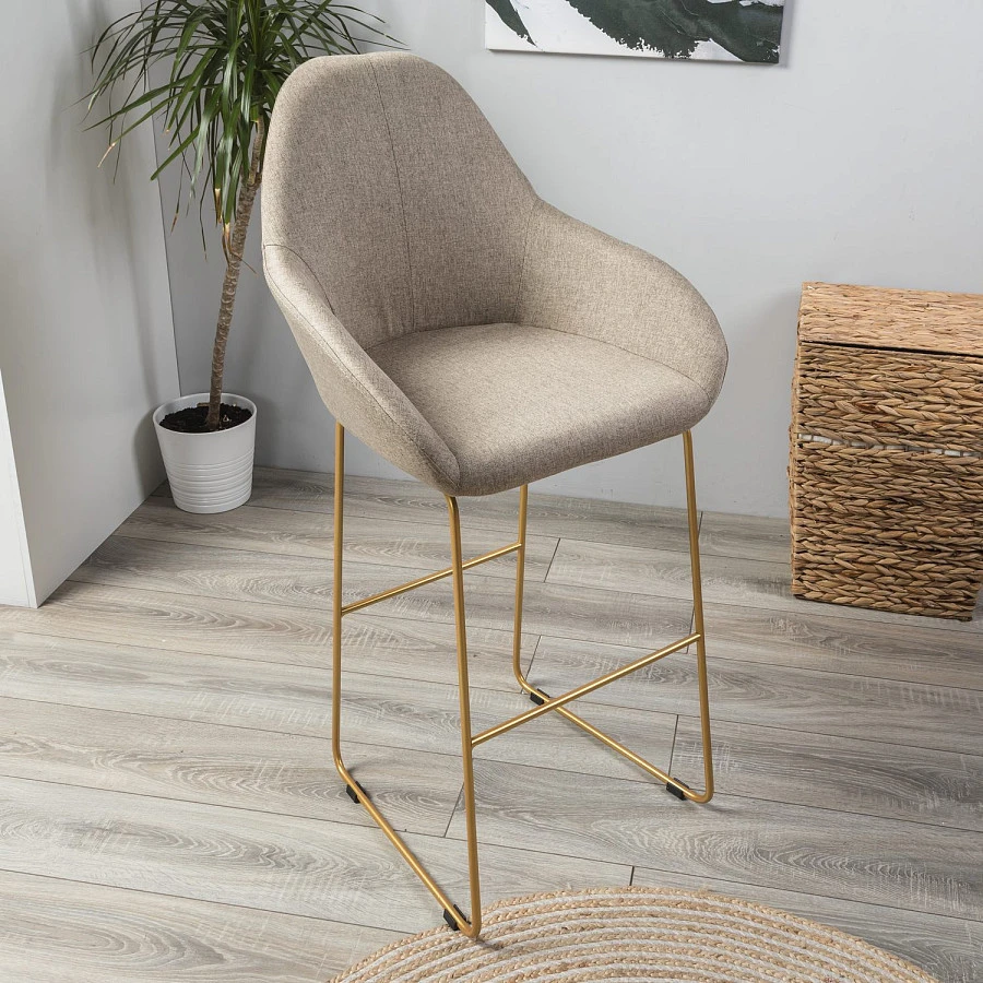 Кресло Бар Kent Браун/ЛинкЗолот - фото 6