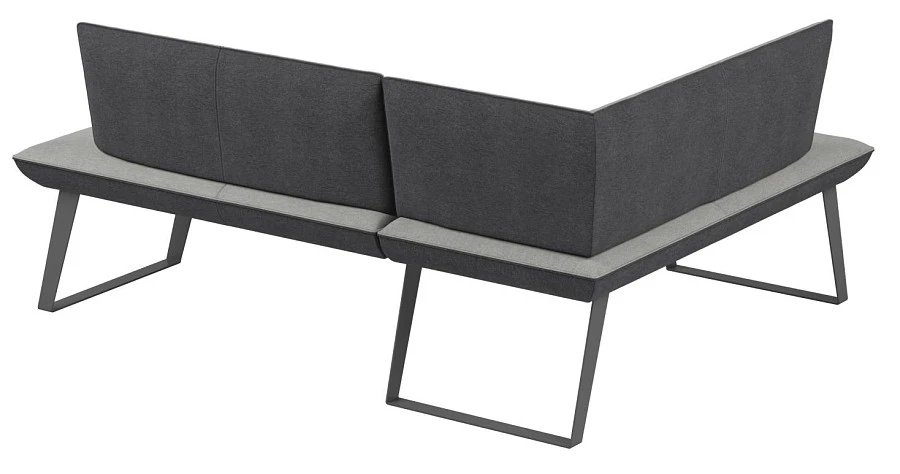 Диван кухон. Cosmo 140-178 L silver/grey - фото 2