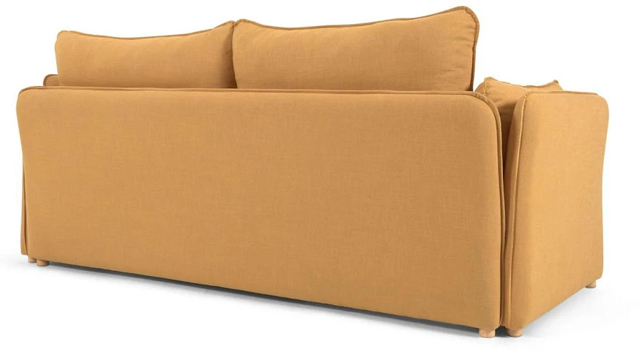 Диван-кровать Tanit горчичный/массива бука 210см - фото 9