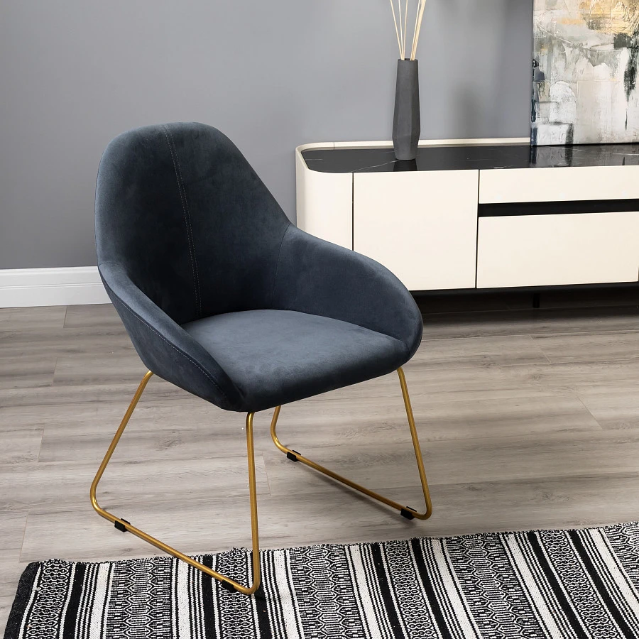 Кресло Kent Diag grey/Линк золото - фото 11