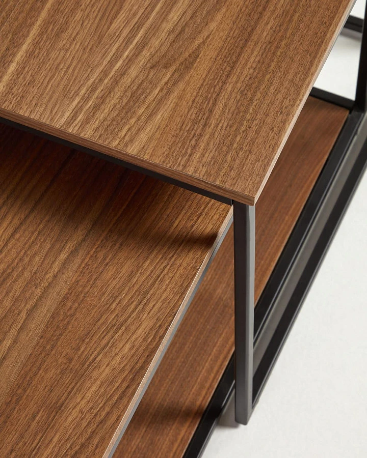 Набор из 2 столов Yoana шпон/металл - фото 3