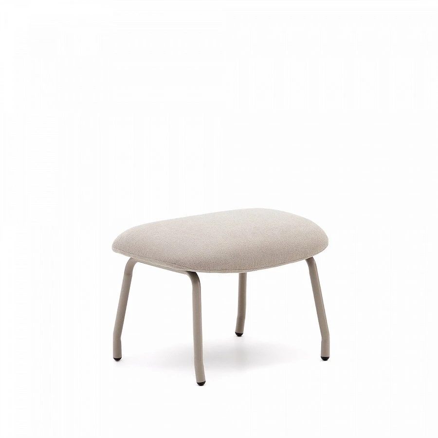 Belina Пуф для ног из беж.синели и бел.стали