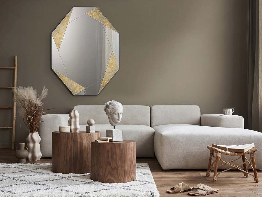 Зеркало Laverna золотое - фото 4