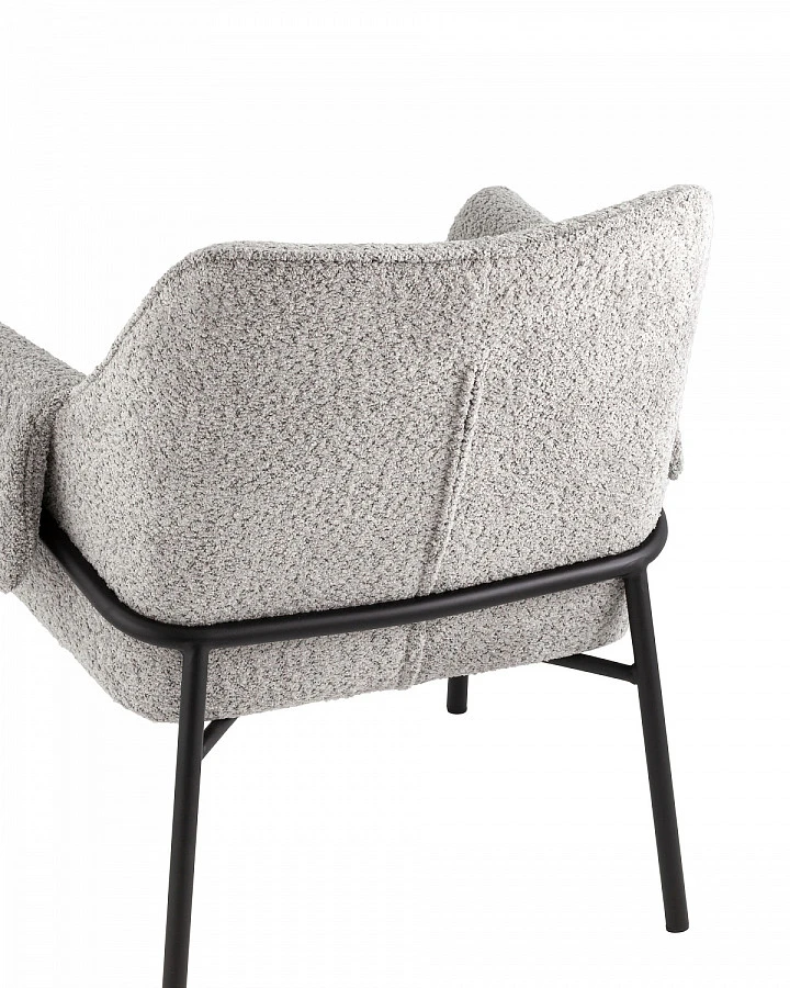 Кресло лаунж Бесс альпака серый - фото 6
