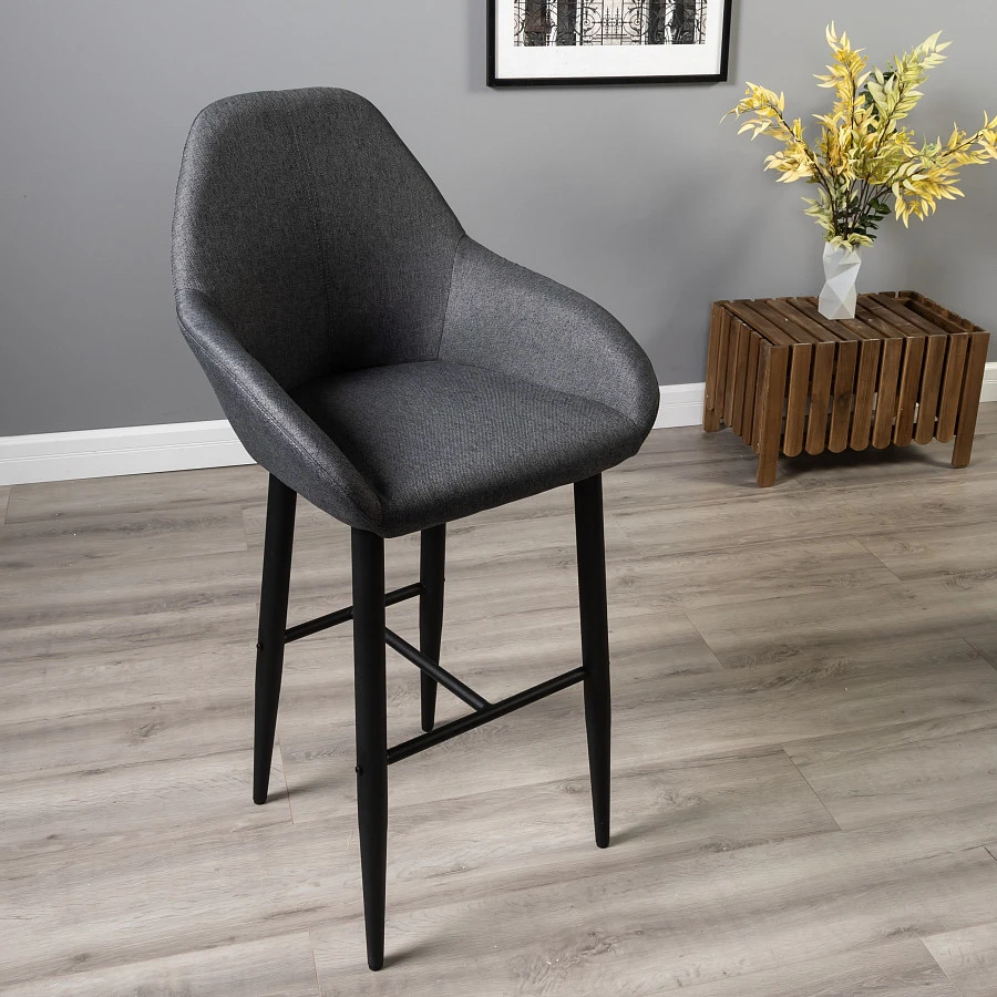 Кресло Бар.Kent тёмно-серый/черный - фото 11