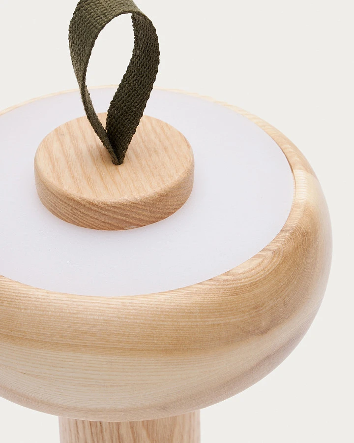 Luba лампа из массива ясеня/зеленой хлоп. ручкой - фото 5