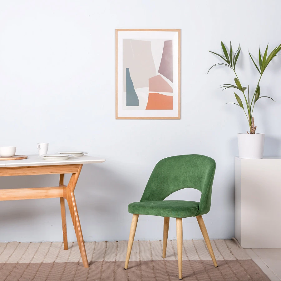 Кресло Lars зелёный/нат.дуб - фото 8