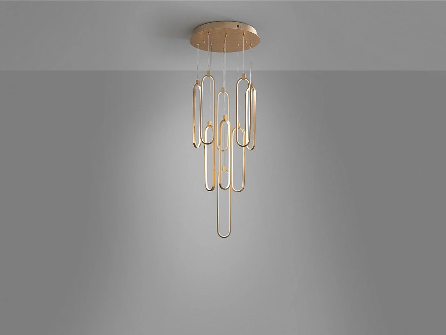 Люстра Colette 9L розовое золото - фото 8