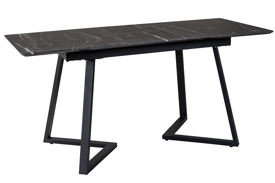 Стол Роналдо раздвиж. 140-180 Темный мрамор/Бабочка - фото 2