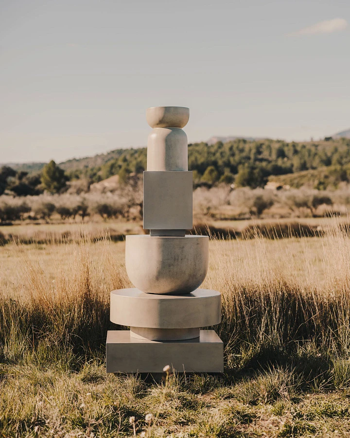 Garbet Журнальный столик цемент Ø 80 см - фото 6