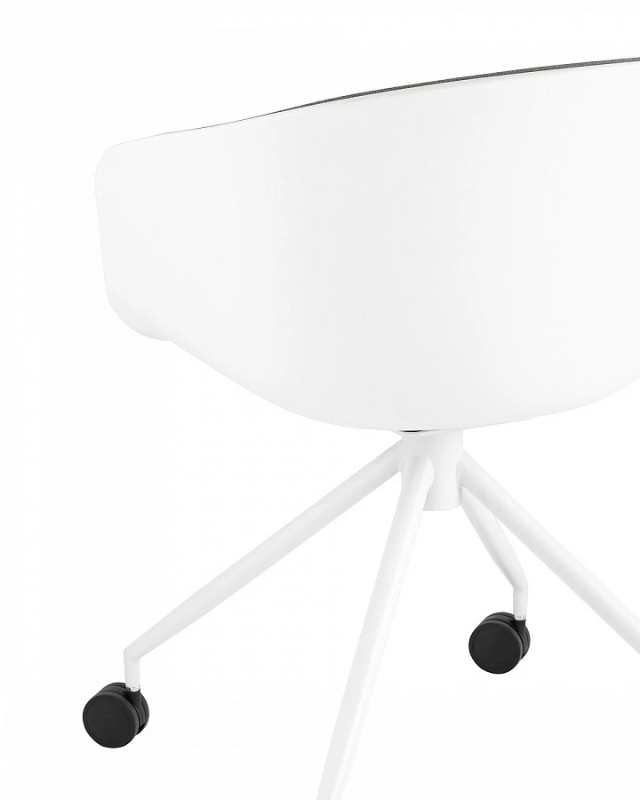 Кресло офисное LIBRA рогожка серый - фото 7