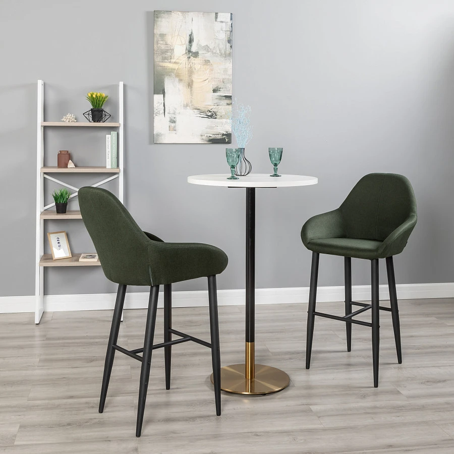 Кресло Бар.Kent тёмно-зеленый/черный - фото 10