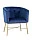 Кресло Шале велюр синий