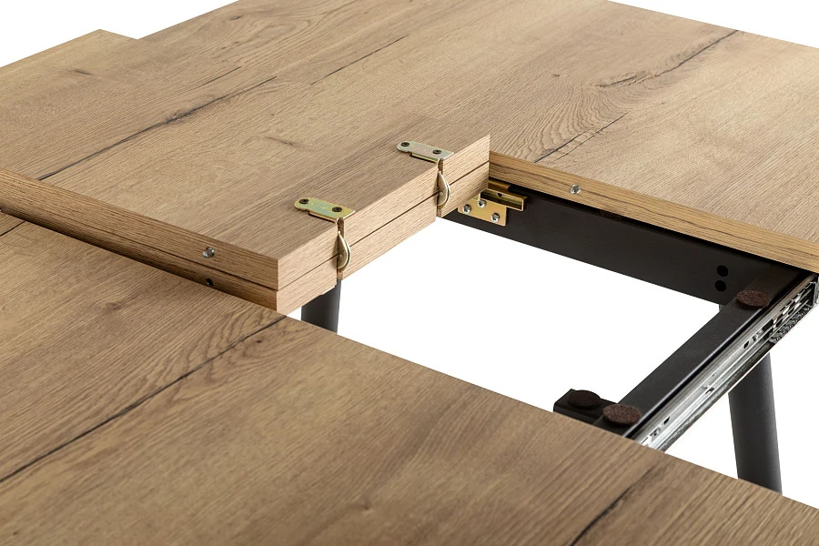 Стол Месси Prime раздвиж. 90*90+30 Галифакс Натур/Бабочка - фото 13