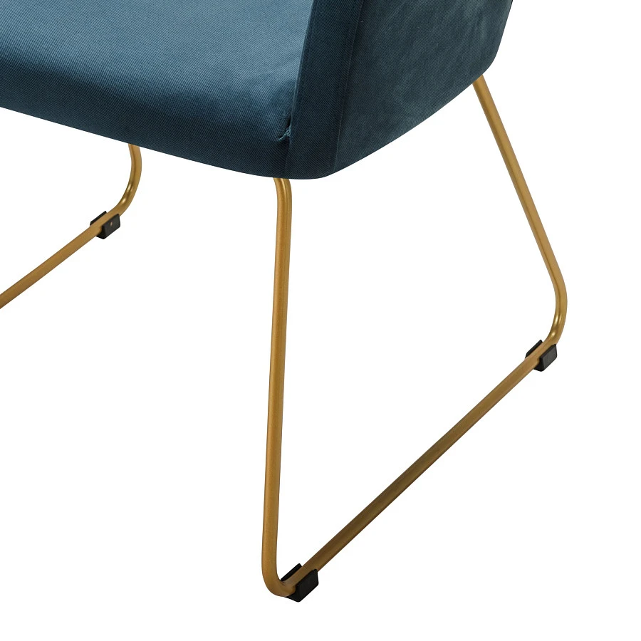 Стул Oscar Diag blue/Линк золото - фото 5