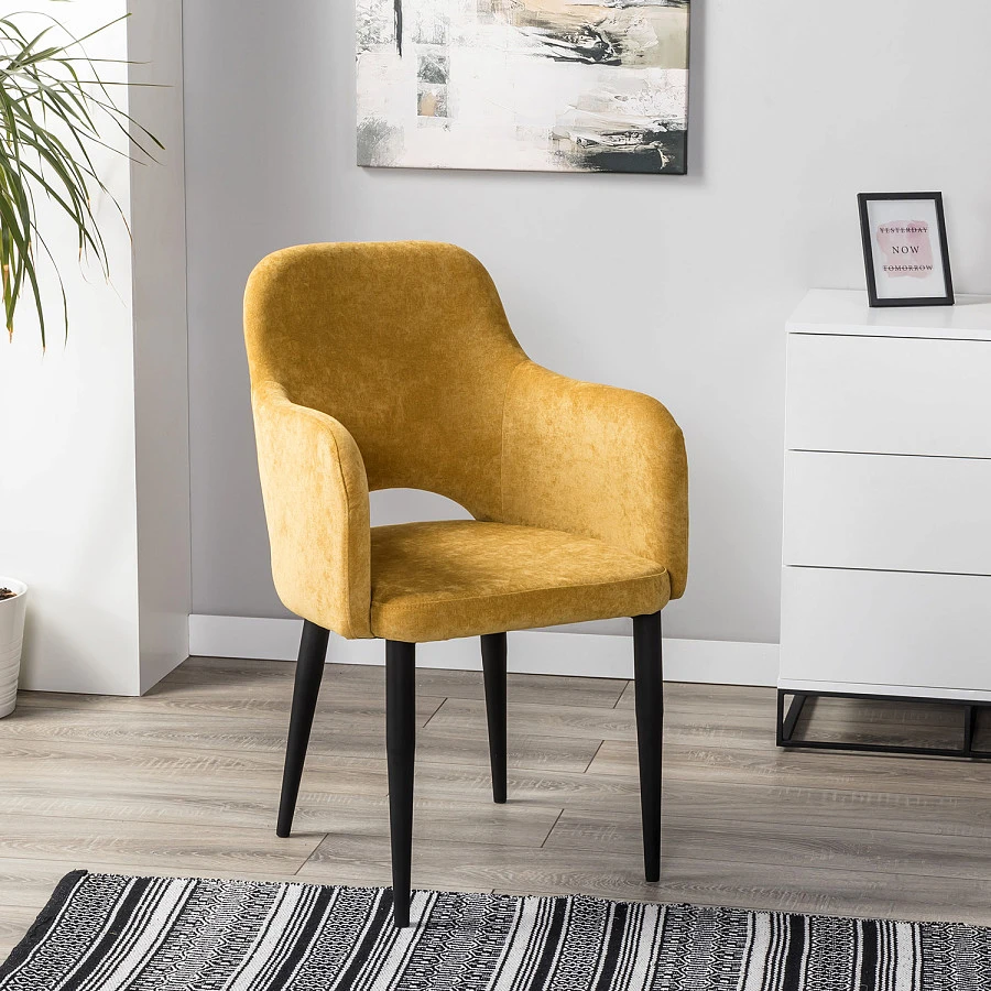 Кресло Ledger желтый/черный - фото 7