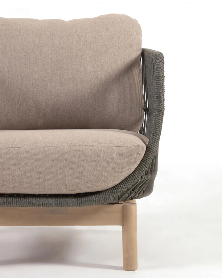 Кресло Catalina из зеленой веревки/массив акации - фото 16