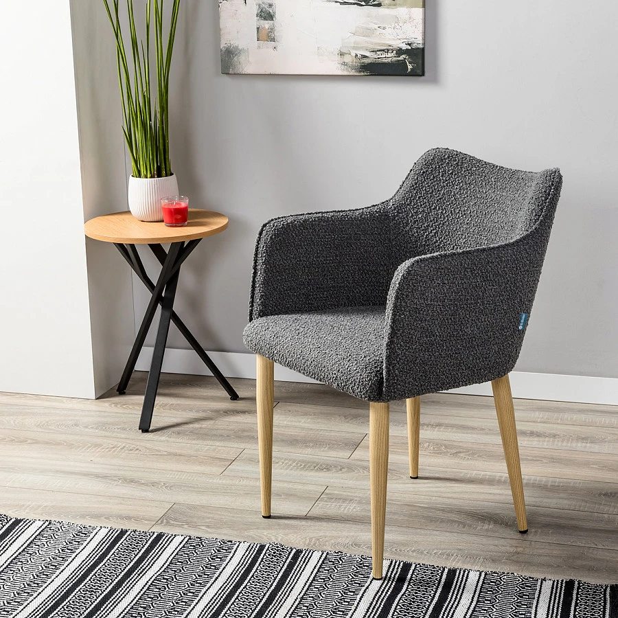 Стул Ralf Vent темно-серый/нат.дуб - фото 8