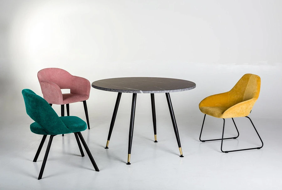 Стол Месси D110 мрамор графит - фото 5