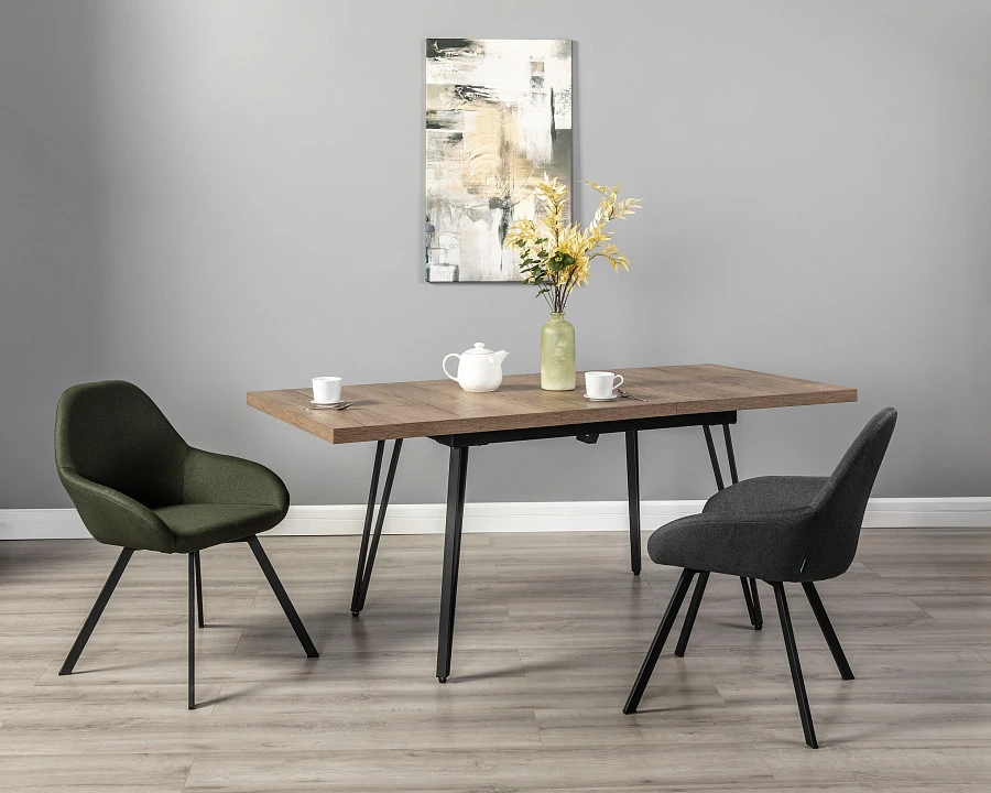 Стол Диего раздвиж. 120-160 Галифакс Табак/Бабочка - фото 11