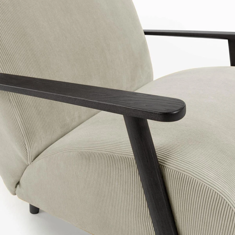 Кресло Marthan бежевое вельветовое - фото 4