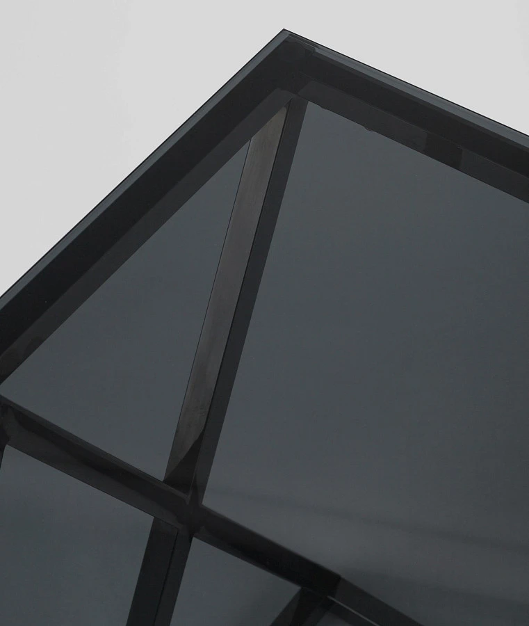 Журнальный стол ИНСИГНИЯ 55*55 темный хром - фото 6