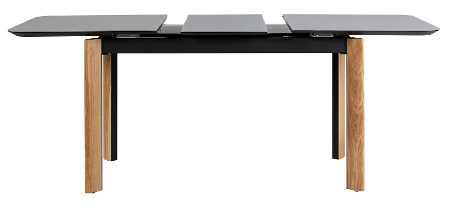 Стол раскл. Combi Glass 140-180 Automatic Natur/Dark matte glass - фото 3