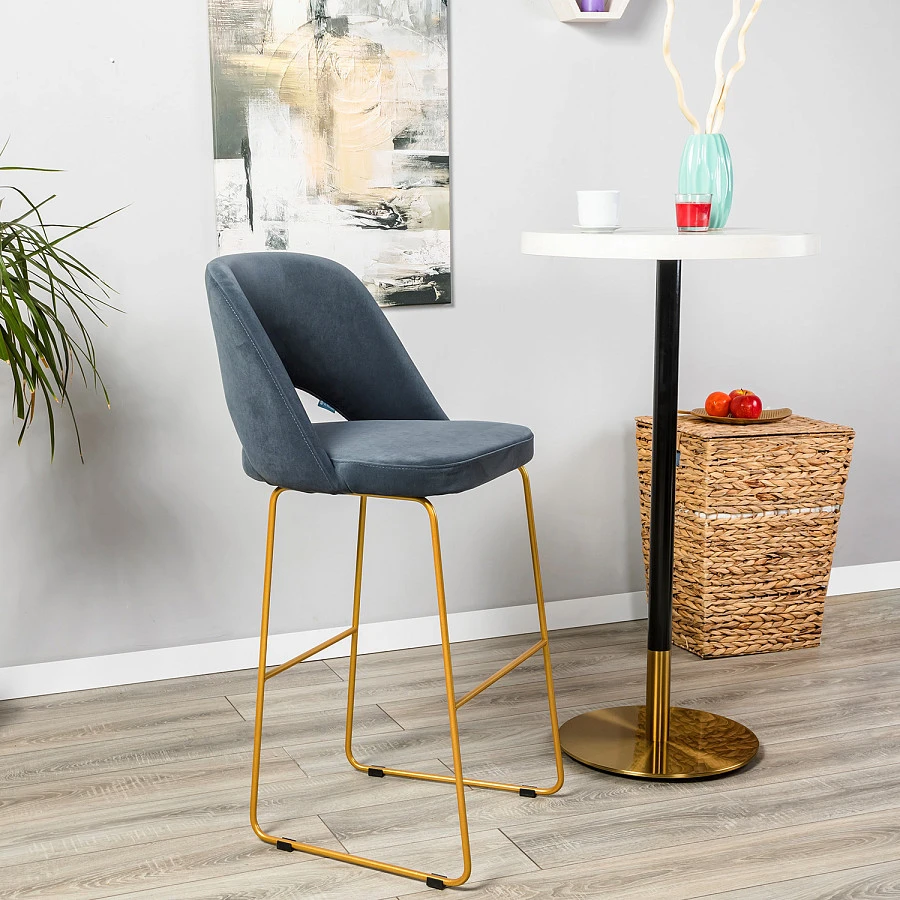 Кресло Бар. Lars Diag grey/Линк золото - фото 9