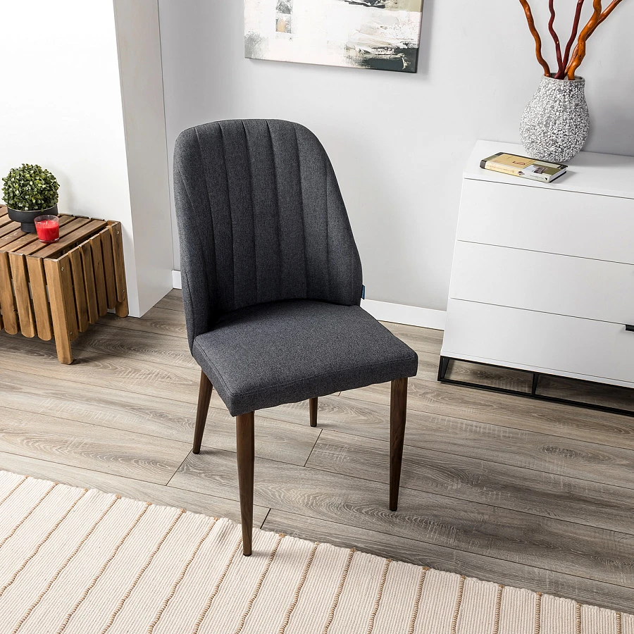 Стул Alen темно-серый/т. орех - фото 9