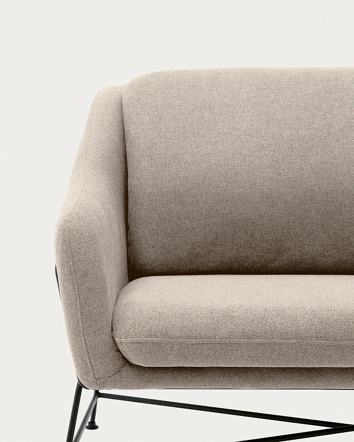 Brida 2-мест.диван бежевыйножки сталь - фото 6