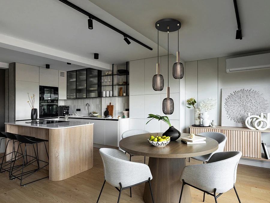 Люстра Micron 3L золотой / черный - фото 7