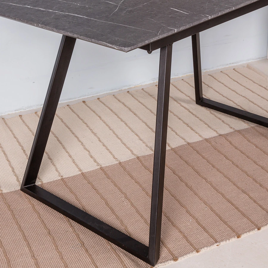 Стол Пеле раздвиж. 140-180 Мрамор графит - фото 12